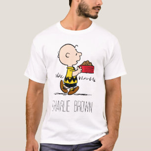 Peanuts Charlie Brown with Snoopy's Dish T-Shirt