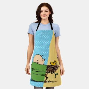 Peanuts Charlie Brown & Woodstock Half & Half Apron