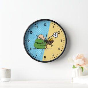 Peanuts Charlie Brown & Woodstock Half & Half Clock