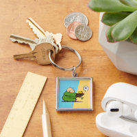 Peanuts, Charlie Brown & Woodstock Half & Half Keychain