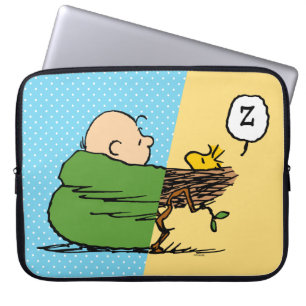 Peanuts Charlie Brown & Woodstock Half & Half Laptop Sleeve