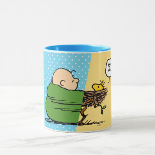 Peanuts Charlie Brown & Woodstock Half & Half Mug