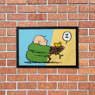 Peanuts Charlie Brown & Woodstock Half & Half Pennant