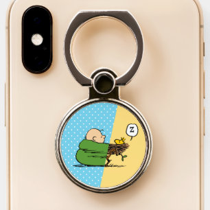 Peanuts Charlie Brown & Woodstock Half & Half Phone Ring Stand