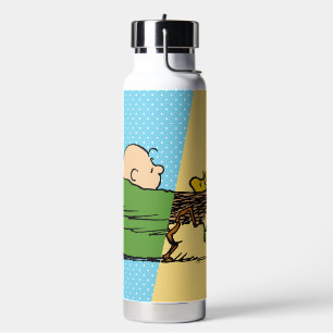 Peanuts   Charlie Brown & Woodstock Half & Half Water Bottle