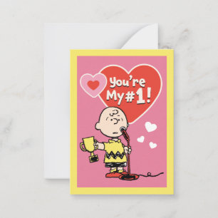 Peanuts Charlie Brown You're My #1! Note Card