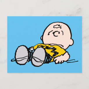 Peanuts Charlie Brown's Down Postcard