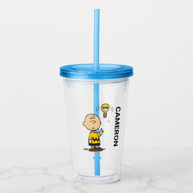 Peanuts | Charlie Brown's Light Bulb Idea Acrylic Tumbler (Front)