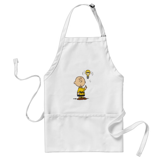Peanuts | Charlie Brown's Light Bulb Idea Adult Apron (Front)