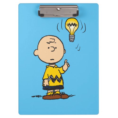 Peanuts  Charlie Browns Light Bulb Idea Clipboard