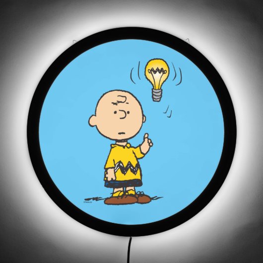 Peanuts | Charlie Brown's Light Bulb Idea LED Sign (Front)