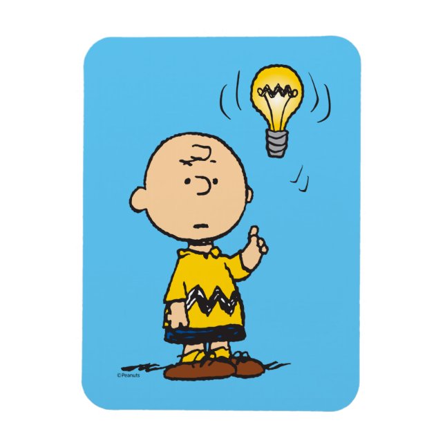 Peanuts | Charlie Brown's Light Bulb Idea Magnet (Vertical)