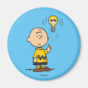 Peanuts Charlie Brown's Light Bulb Idea Magnet