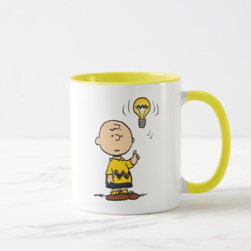 Peanuts  Charlie Browns Light Bulb Idea Mug