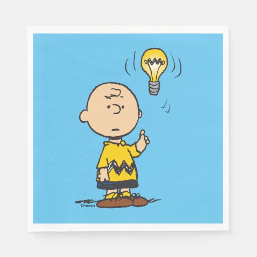 Peanuts  Charlie Browns Light Bulb Idea Napkins