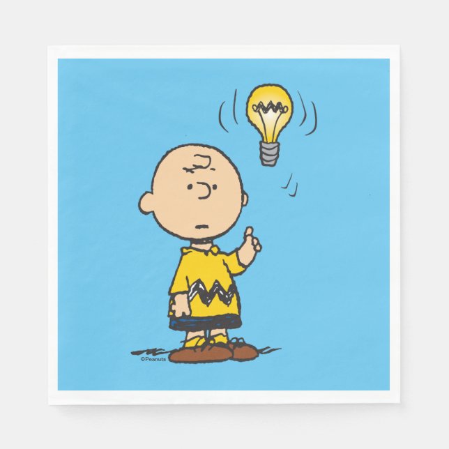 Peanuts | Charlie Brown's Light Bulb Idea Napkins (Front)