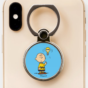 Peanuts   Charlie Brown's Light Bulb Idea Phone Ring Stand