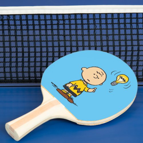 Peanuts  Charlie Browns Light Bulb Idea Ping Pong Paddle