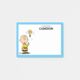 Peanuts Charlie Brown's Light Bulb Idea Post-it Notes