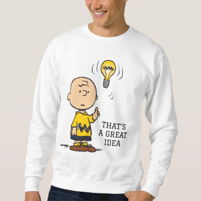 Peanuts | Charlie Brown's Light Bulb Idea Sweatshirt (Front)
