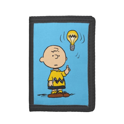 Peanuts  Charlie Browns Light Bulb Idea Trifold Wallet