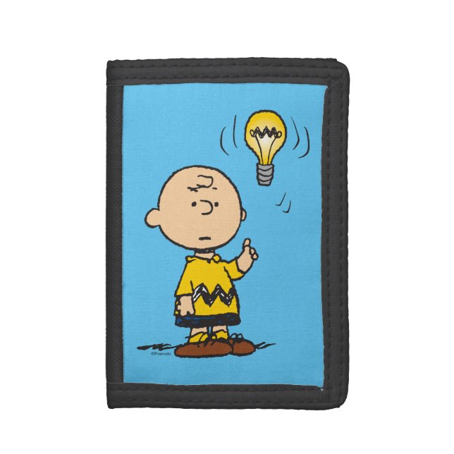 Peanuts | Charlie Brown's Light Bulb Idea Trifold Wallet (Front Vertical)