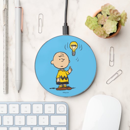 Peanuts | Charlie Brown's Light Bulb Idea Wireless Charger (Desk)