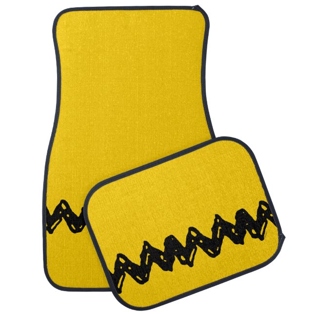 Peanuts | Charlie Brown's Zig-Zag Shirt Car Floor Mat (Set)