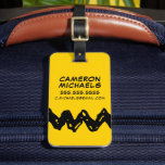 Peanuts | Charlie Brown's Zig-Zag Shirt Luggage Tag<br><div class="desc">Add a fun and iconic touch to your luggage with this Peanuts luggage tag featuring Charlie Brown’s famous zig-zag shirt design. Perfect for easy identification,  this tag is a playful way to showcase your love for Peanuts while traveling.</div>