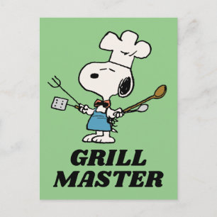 Peanuts Chef Snoopy Postcard