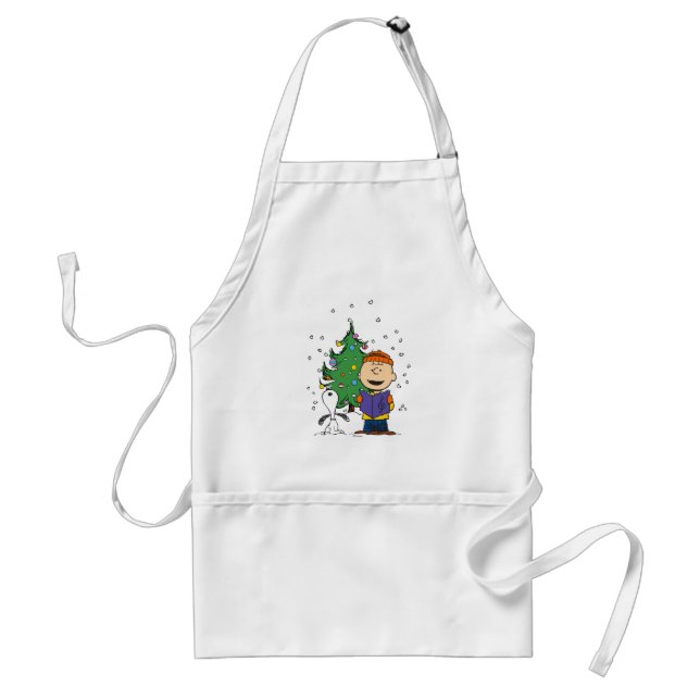 Peanuts | Christmas Caroling Adult Apron (Front)