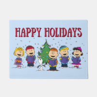 Peanuts | Christmas Caroling Doormat