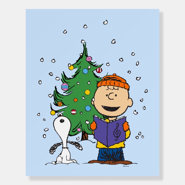 Peanuts | Christmas Caroling Foam Board (Front)