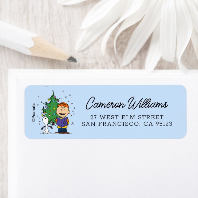 Peanuts | Christmas Caroling Label (Insitu)