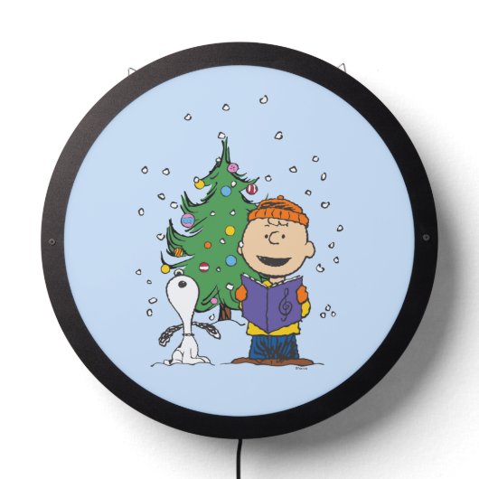 Peanuts | Christmas Caroling LED Sign (Lights Off)