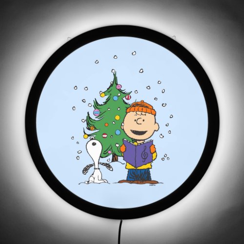 Peanuts  Christmas Caroling LED Sign