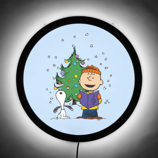 Peanuts | Christmas Caroling LED Sign (Front)