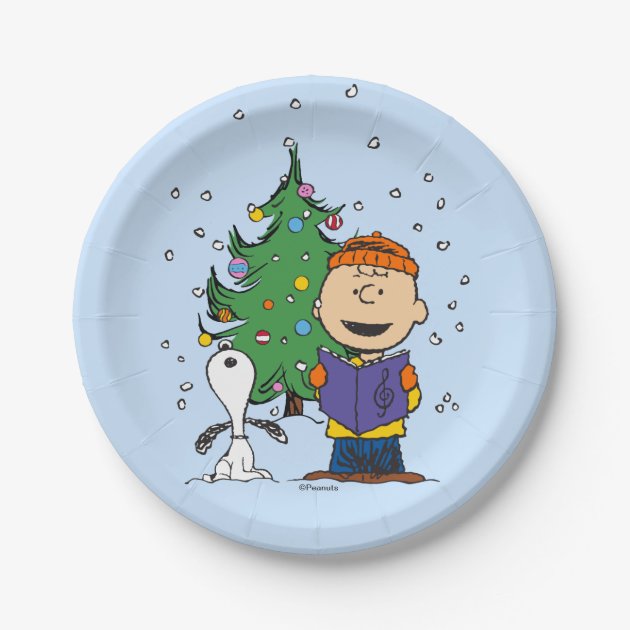 Peanuts christmas plates sale