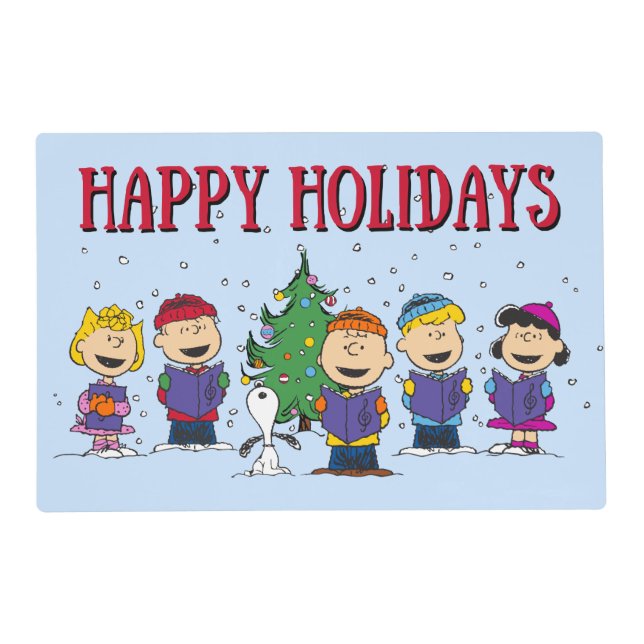 Peanuts | Christmas Caroling Placemat (Front)
