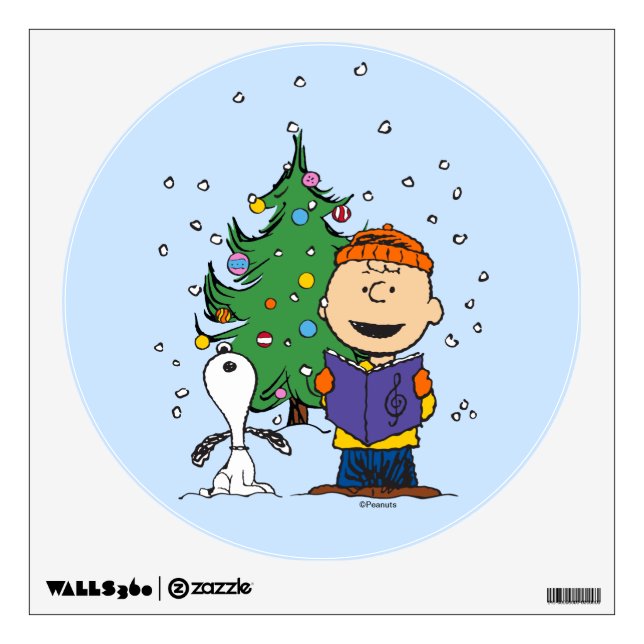 Peanuts | Christmas Caroling Wall Decal (Front)