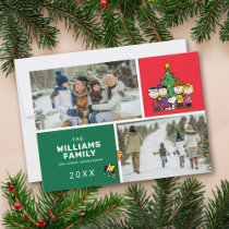 Peanuts Christmas Family Photo Collage Holiday Card