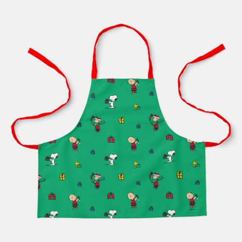 Peanuts  Christmas Gift Giving Pattern Apron