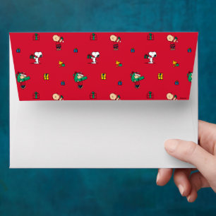 Peanuts Christmas Gift Giving Red Envelope