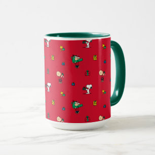 Peanuts   Christmas Gift Giving Red Mug