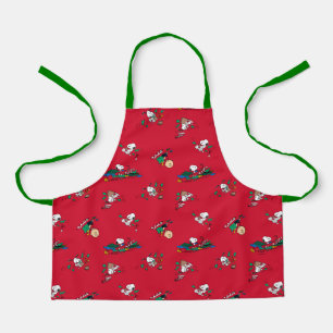 Peanuts   Christmas Gift Wrapping Pattern Apron