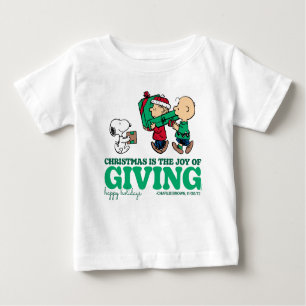 Peanuts Christmas is the Joy of Giving Baby T-Shirt