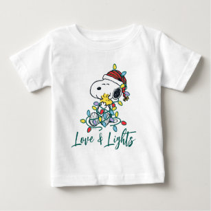 Peanuts   Christmas Love and Lights Baby T-Shirt