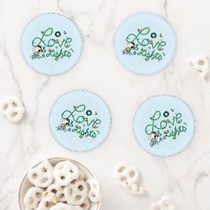 Peanuts Christmas Love and Lights Coaster Set