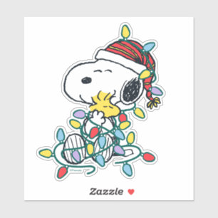 Peanuts   Christmas Love and Lights Sticker