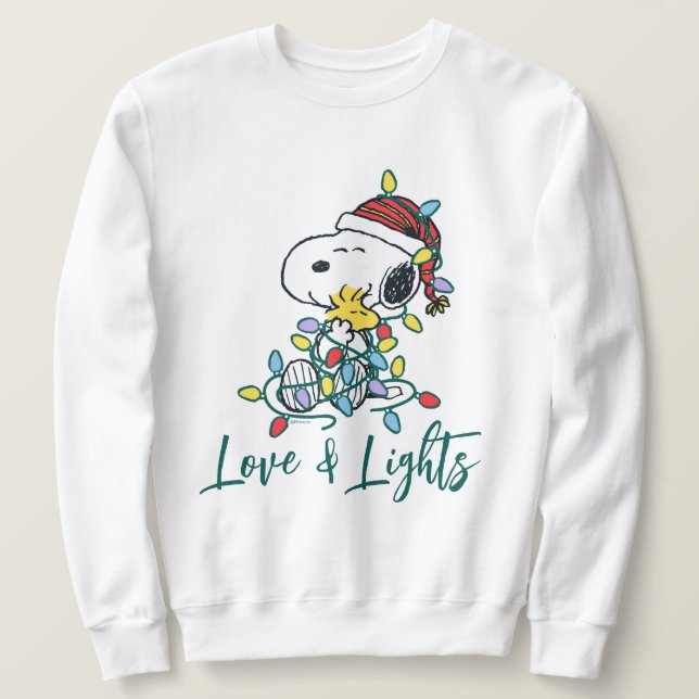Peanuts | Christmas Love and Lights Sweatshirt (Design Front)